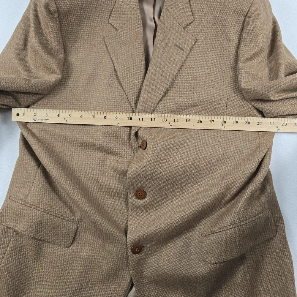 Samuelsohn Greenwich II Camelhair Sport Coat Men's Size 46R Brown 3 Button Notch